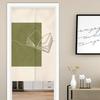 Thick Noren Curtain with Tension 150cm Privacy Room Abstract Modern Easy Doorway Heat Blocking Rod, Long, Screen, Divider, Design, Installation,