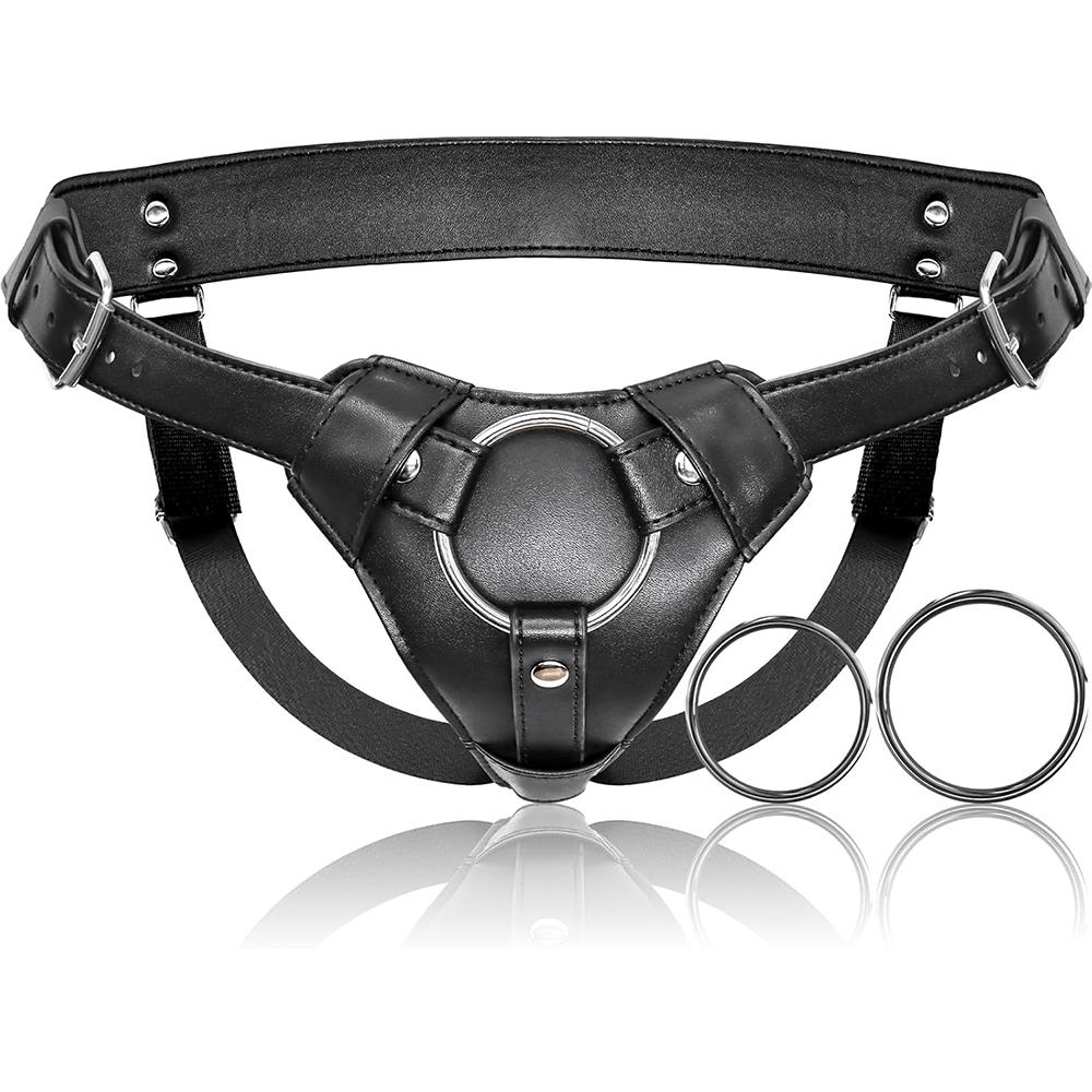 Strap On Dildo Harness Adult Sex Toys for Women Men Pegging Dildo Adjustable Waist Thigh Soft Nylon Vegan Leather Belt Lesbian