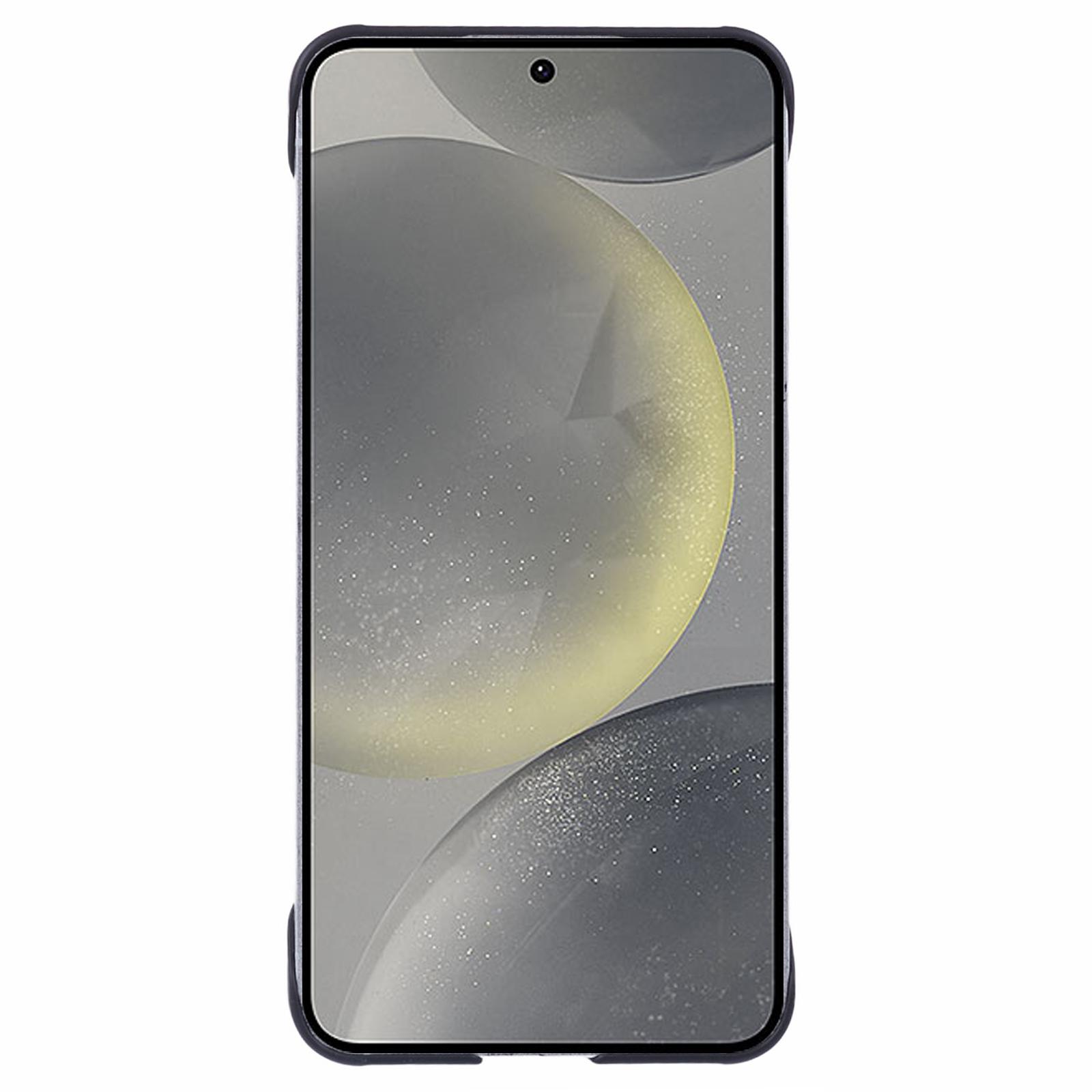

For Samsung Galaxy S24+ Case Frameless Hard PC Anti-Scratch Phone Cover Black