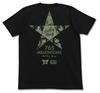 THE MILLION Milky Way Black tamanho S IDOLM@STER LIVE! camiseta