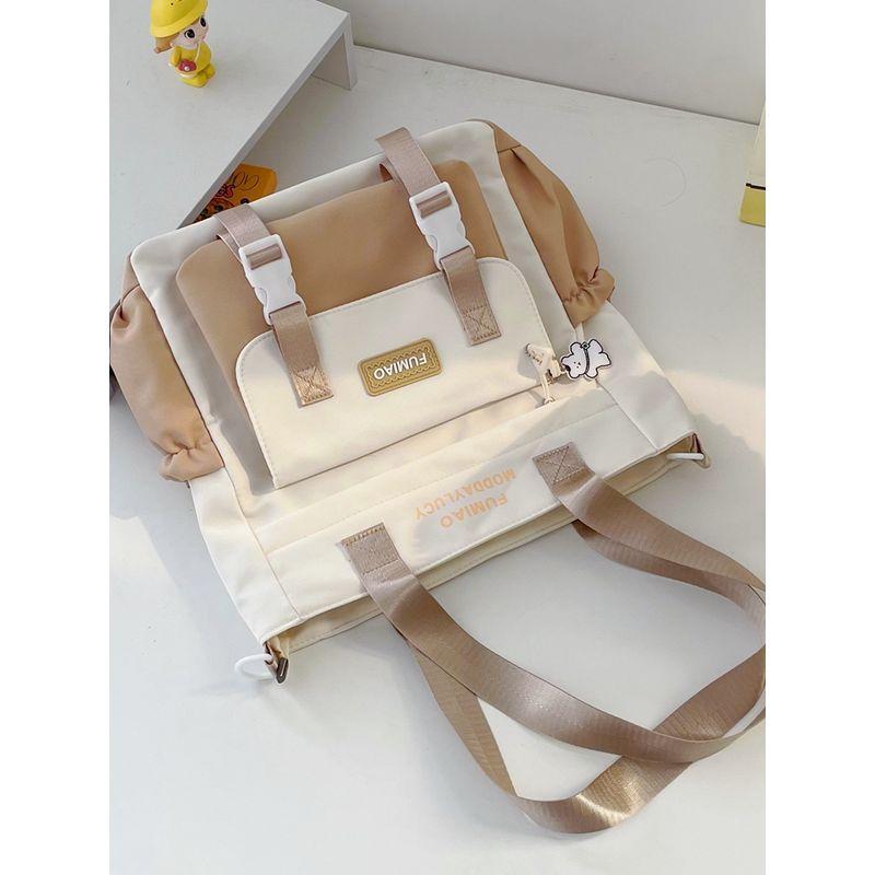 

Bag Female College Student Shoulder Bag Casual Canvas Tuition Bag