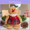 Adorable 2024 Christmas Gingerbread Man Doll Decorative Figure For Festive Holiday Decor
