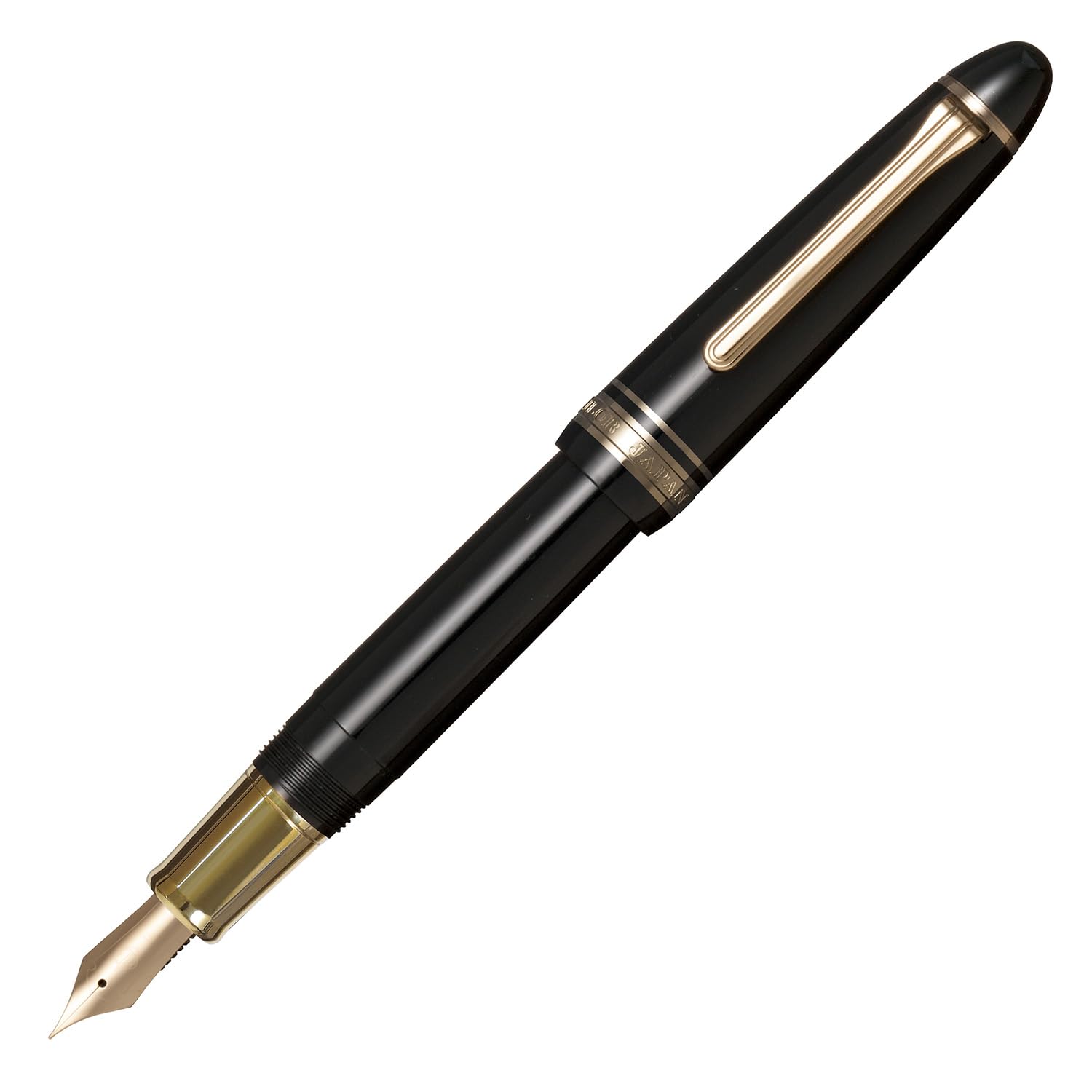 Sailor Profit Casual L Stable Fountain Pen with Gold Clear Fine Made in Trim, Black, Nib, Japan, 11-0825-220 чёрный