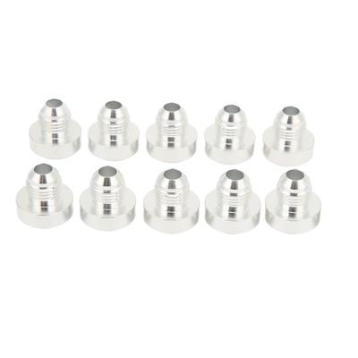 10Pcs AN6 Weld On Bung Fitting 12in Male Thread Aluminum Alloy Weldable Fuel Oil Hose Adapter for