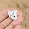 Natural Turritella Agate 925 Silver Multi Stone Adjustable Ring For Women