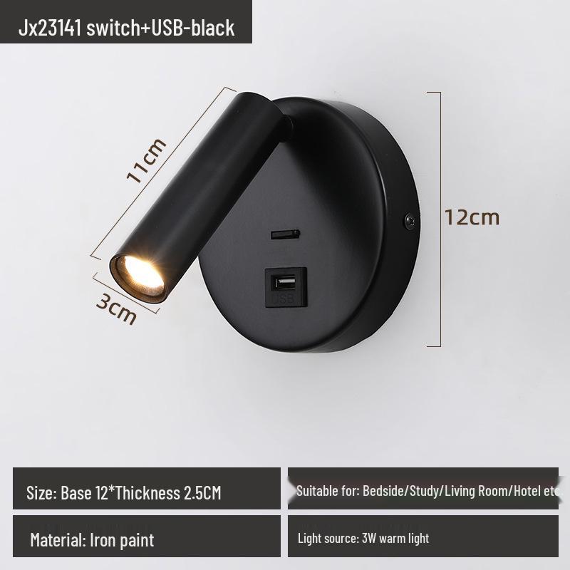 Modern Wall Light for Eye Protection: Ideal for Reading, Hotel Corridors, Bedrooms, and Children's Rooms