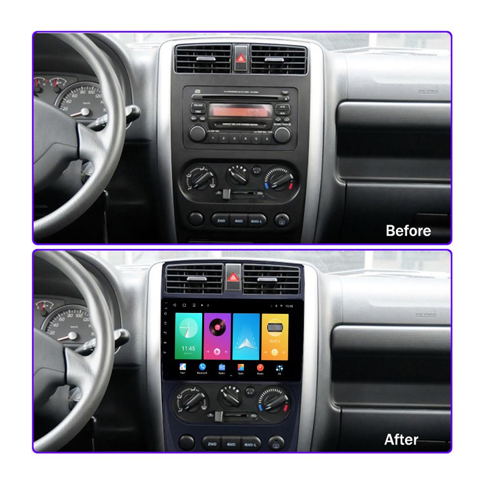 Autorádio Android Carplay pro Suzuki Jimny 2005-2018 Multimediální přehrávač Hlavní jednotka Stereo GPS Navigace BT WIFI 2+32GB