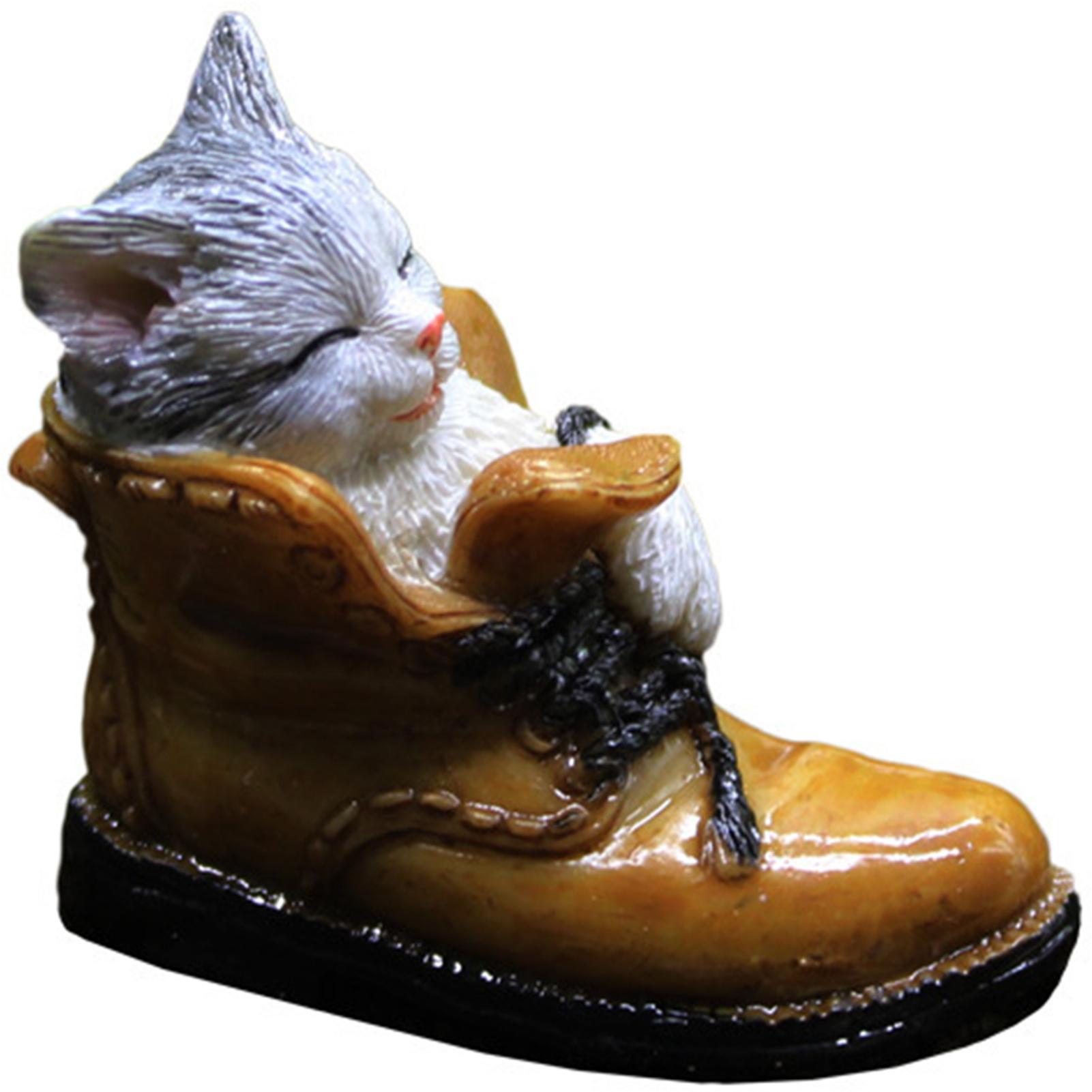 

Cute Figurine Kitten Ornament Fairy Decor Garden Resin Cat Micro Landscape For Garden Home Decoration