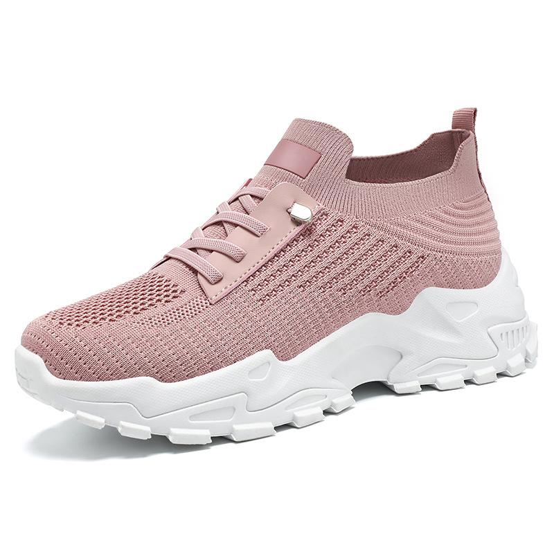 Shoes Women's Shoes Versatile Autumn Mesh Breathable Casual Shoes Large Size Women's Single Shoes Platform Comfortable Sneakers