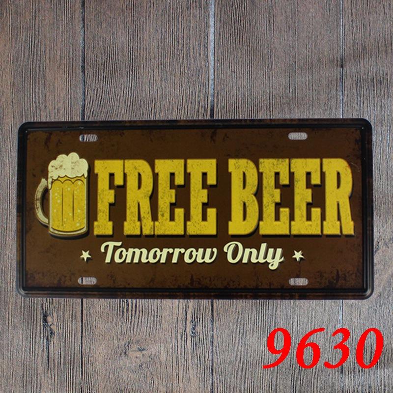 Retro Tin Painting Coffee Shop Bar Restaurant European And American Decoration