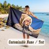 Custom Name Large Beach Towel,Billie Eilish Quick Absorbent Towel For Outdoor Travel Poolside