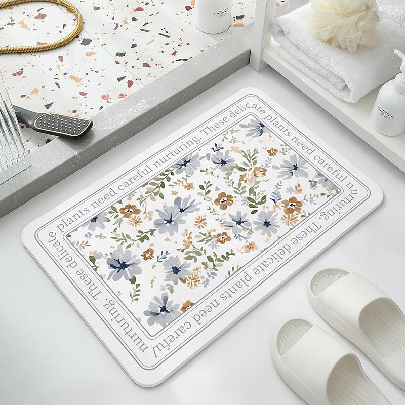 Sam, the Same Diatom Mud Floor Mat, Hard Bathroom Floor Mat, Toilet Door Floor Mat, Toilet Diatomite Quick-drying Non-slip