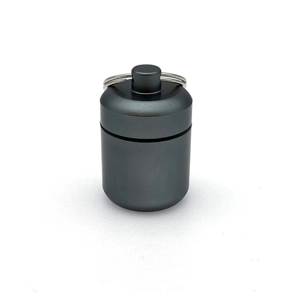 Aluminum Alloy Pill Keychain Holder Small Pill Box Pill Case Waterproof Pill Organizer Stonego Portable Pill Holder Keychain