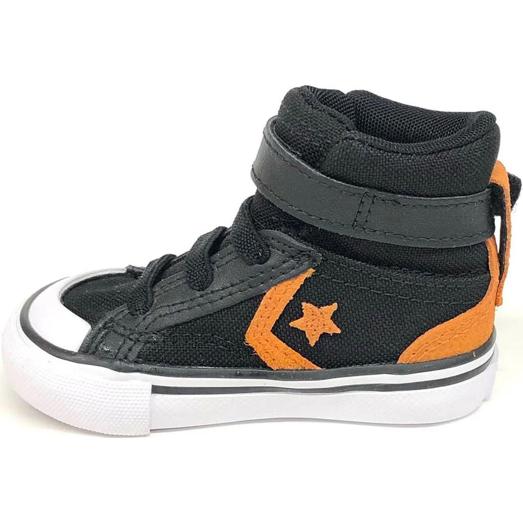 Converse Pro Blaze Comfortable Versatile Anti-Kick Shock-Absorbing High-Top Walking Shoes Baby Sneaker Black 763564C