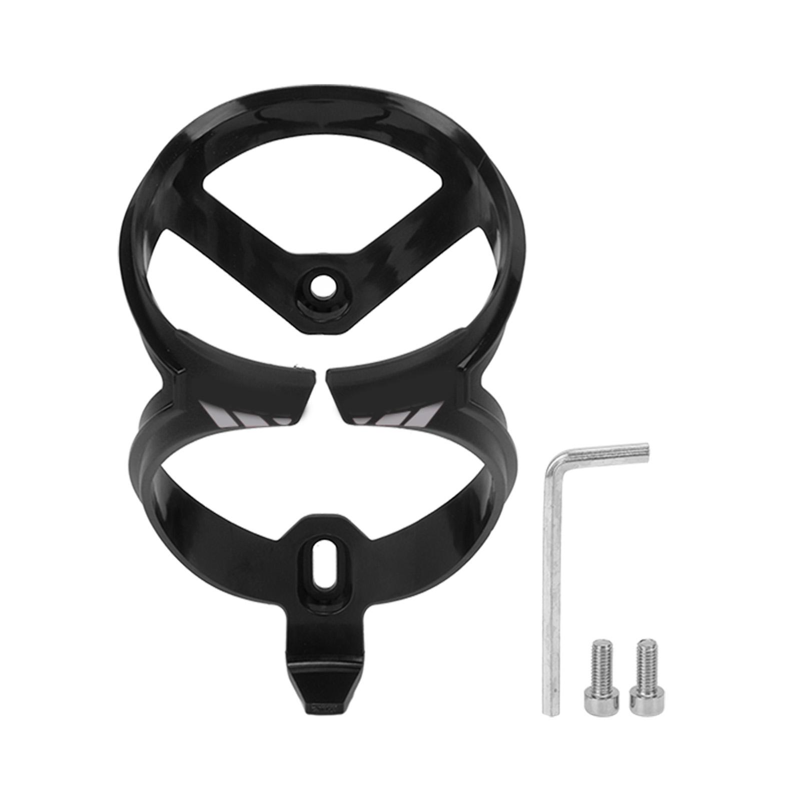 Bicycle Bottle Holder Cage Polycarbonate Seatpost Water Bottle Holder Adapter for Outdoor Long Riding Dark Black
