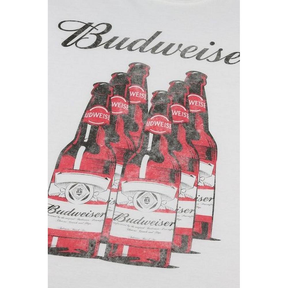 Budweiser Camiseta de algodón para hombre