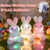 Easter Luminous Cartoon Rabbit Sit Lie Down Easter Bunny Plush Toy Shiny Soft Stuffed Doll Cute Easter Home Decor Pillow