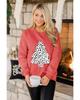 Azura Exchange Leopard Print Pullover Sweatshirt