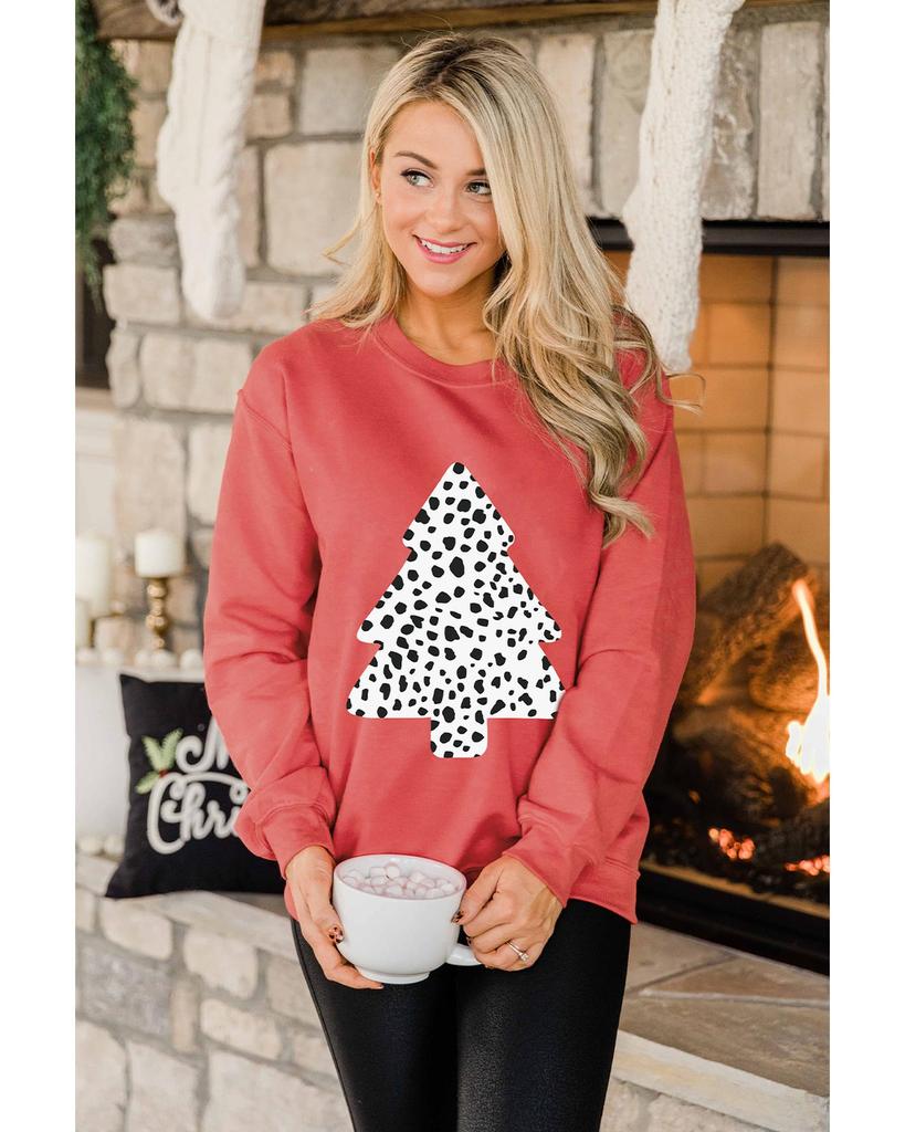 Azura Exchange Leopard Print Pullover Sweatshirt