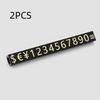 2Pcs  Golden Silvery Black Number Letter Adjustable Mini Cube Price Tag Display Stand Tag Label Sets Of Number Labels