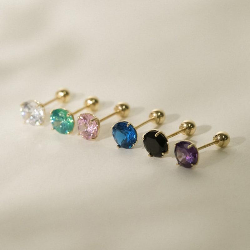 JEWNEL 14K Color Cubic Pence Piercing (6 colors/5 sizes)
