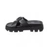 Salvatore Ferragamo Ferragamo Air Lug Leather Sandal Black