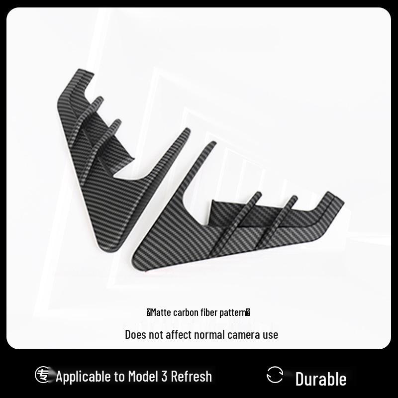 Tesla Model 3/Y Fender Camera Carbon Fiber Side Cover Sticker