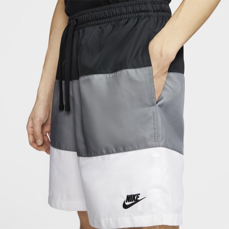 Nike Breathable Woven Casual Shorts Men Bottoms Black White Gray CJ4488-010