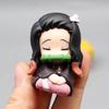 Demon Slayer 4Pcs Q Edition Kamado Tanjirou Nezuko Zenitsu Inosuke Sleep Desktop Decoration Toy Gift For Children