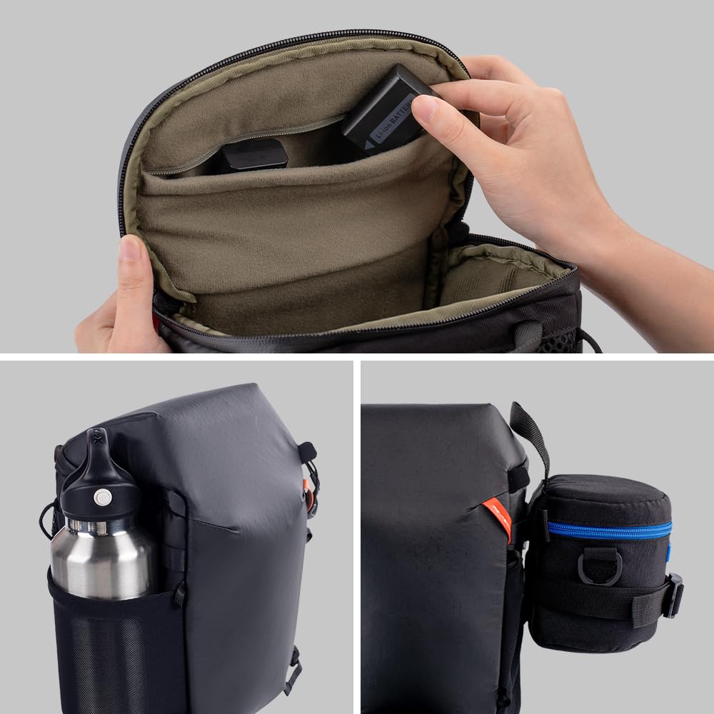 PGYTECH Camera Top Loader Expandable Camera Bag PGYTECH Top Loading with Dividers and Shoulder Chest Waist Bag - Bag, Expandable, Lightweight,