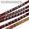 Trendy Waist Belt Studded Rhinestones Crystal for Street Dance Rivets Belt Livehouse Punk Waist Chain Skull Buckle