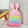 New Current Stock Children Silicone Backpacks Soft PU Leather Kindergarten Schoolbags for Girls Bubble Decompression Kid's Rucksack