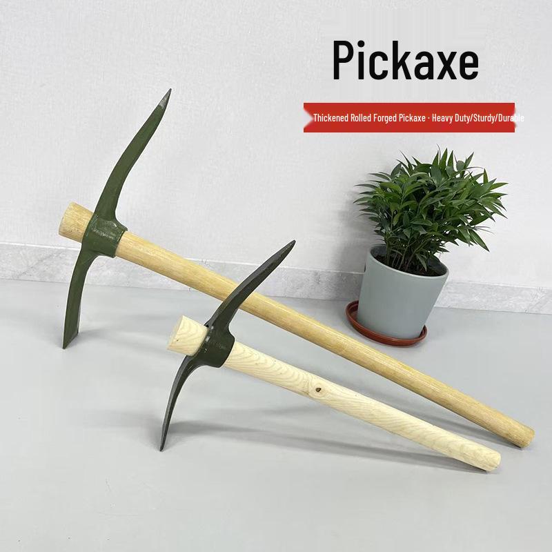 All-Steel Multifunctional Pickaxe Hoe for Digging and Gardening Small Pickaxe Single Head