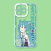 Kawaii Cartoon Hatsune Miku Shockproof Case for iPhone 17 Air 16 E 15 14 Plus 13 12 Mini 11 Pro Max Washable Silicone Edge Cover