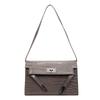 Crocodile pattern portable baguette bag women's 2026 spring new light luxury shoulder messenger bag