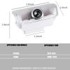 2/4pcs Wireless LED Door Welcome Light Laser Projector Logo Car Accessories For Nissan Nismo PATROL 2012-2017 TEANA 2008-2012