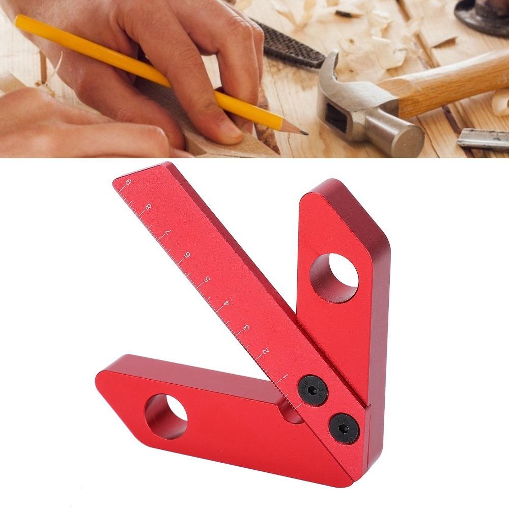 Aluminum Alloy Center Finder Scriber 45/90 Degree Woodworking Center Scribe For Carpenter