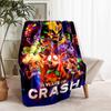 1pc Blanket Crash Bandicoot Print Design, Lightweight Blanket for Sofa, Bed- Soft &Warm, Gift for All Seasons like Christmas, Halloween