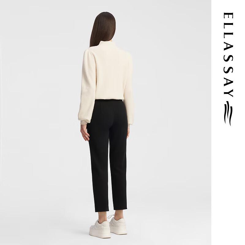 ELLASSAY Women's Autumn Wool Blend Casual Trousers