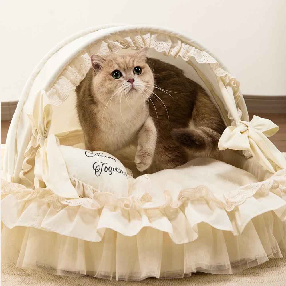 Pet Nest Removable and Washable Malzis Small and Medium Sized Dog Beds Mats Soft and Comfortable Cat Nest Semi-enclosed