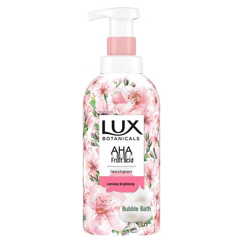 Lux Botanical Essential Oil Cherry Blossom Bubble Shower Gel