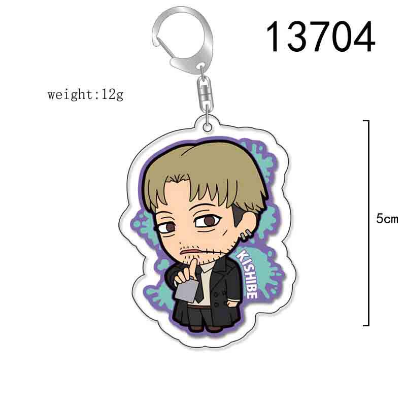 Chainsaw Man Pochita Keychain: Double-Sided Acrylic Cartoon Pendant Anime Gift Custom Image