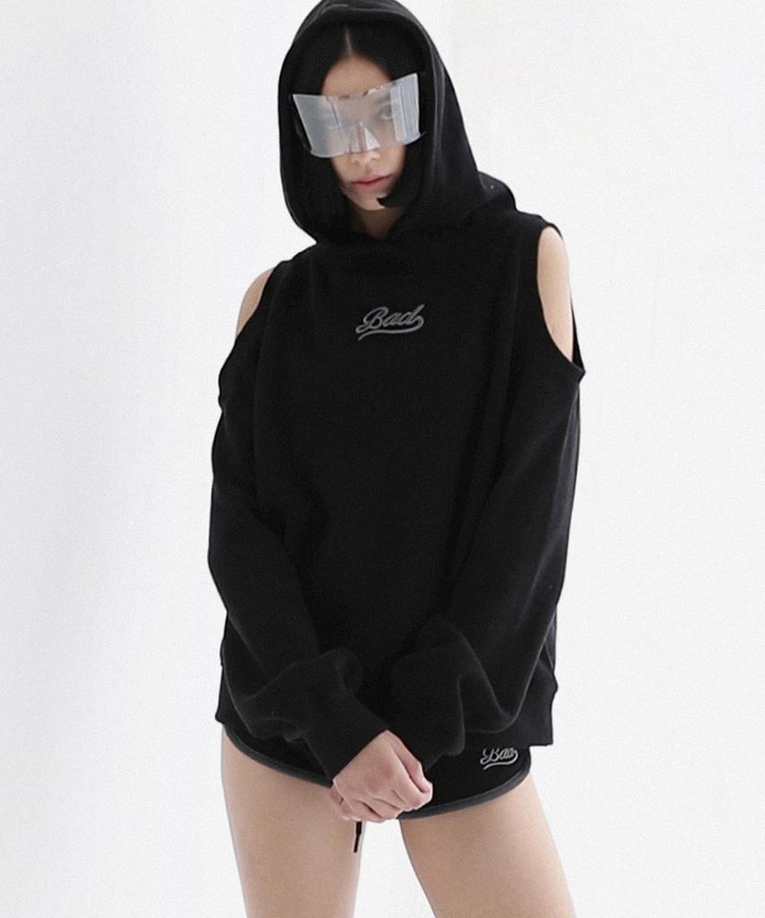 Beyond Soft Cutout Hoodie - Black