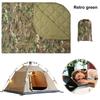 Insulation Blanket with Compression Carry Bag Lightweight Warm Quilt Multifunctional Quilted Outdoor Blanket for Outdoors Hiking