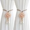2Pcs Minimalist Floral Curtain Tiebacks Modern Curtain Holdbacks  Hanging Ornament