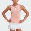 Adidas Tennis Match Tank Top Logo Fit Round Neck Sleeveless Summer Vest Women Tops Earth-Brown IA8333