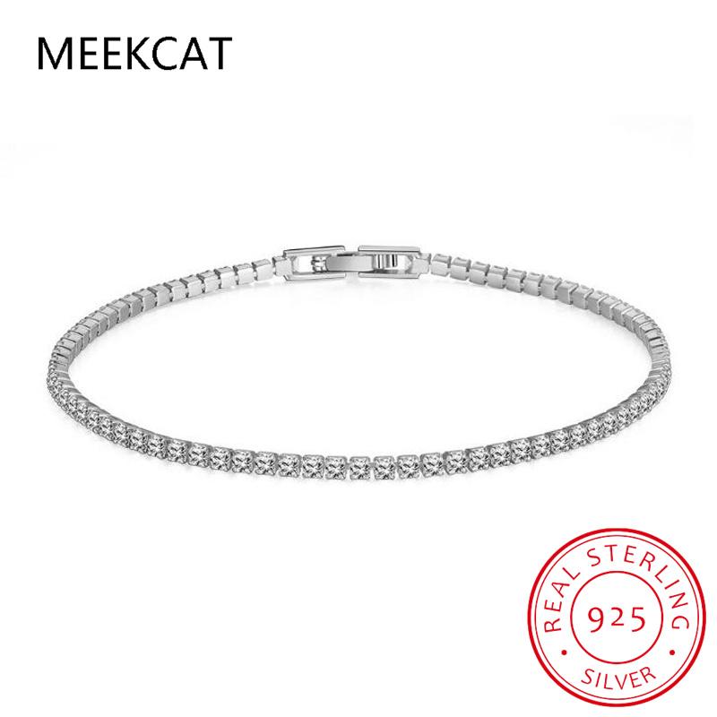 D VVS1 Moissanite Tennis Bracelet Original S925 Sterling Silver Plated 18k White Gold with GRA Bracelets for Women Man