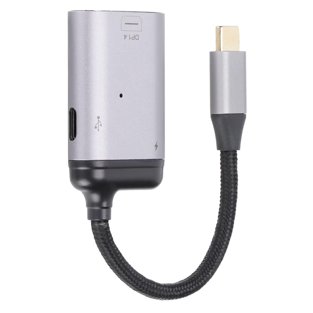 JORINDO Type C to Mini DisplayPort Adapter Type C to DP Converter with Power Port and Type C Data Port
