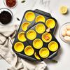 Easy To Demold Carbon Steel Silicone Baking Pan Nonstick Cupcake Baking Tray Muffin Tray  Bakery