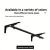 2-Pack Heavy-Duty Cold-Rolled Steel Triangle Brackets, Industrial Wall-Mounted Support for Coat Rack, TV Stand & Storage Display